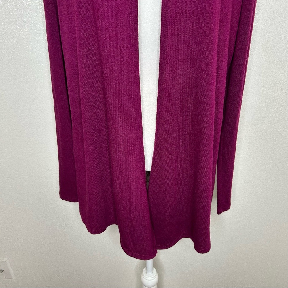 Mix By 41 Hawthorn Stitch Fix Womens Magenta Open Front Cardigan Sweater Size Xl View 4
